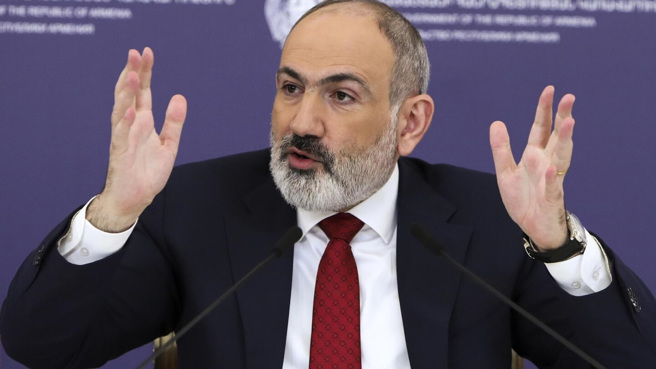 亚美尼亚总理帕辛扬表示，俄罗斯实力不足，无法保护亚美尼亚。(图/美联社)