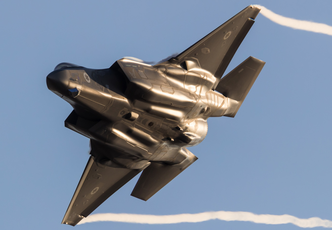 以色列空軍F-35隱形戰機的資料照。（達志影像/Shutterstock）