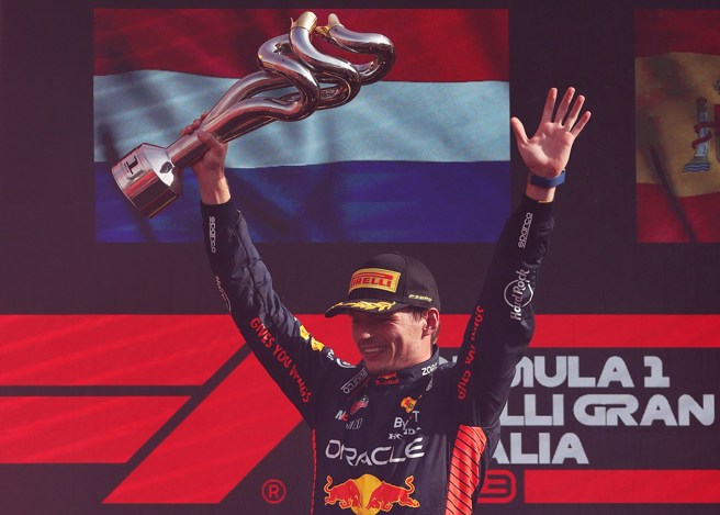 维斯塔潘拿下义大利站冠军。(Red Bull提供)
