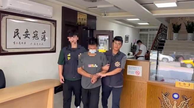 警方逮捕袁男，讯后依法送办。（永和警分局提供）