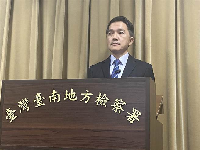 台南地檢署襄閱說明郭信良涉貪汙案遭起訴。（曹婷婷攝）