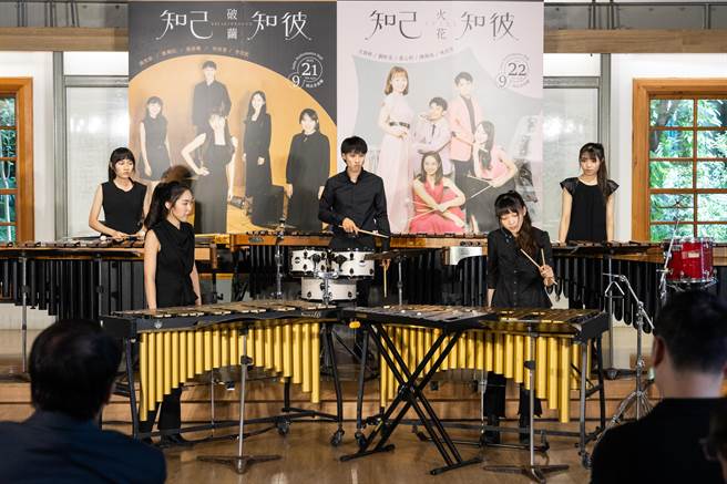 朱宗庆打击乐团２团成员初试啼声展技艺。（击乐文教基金会提供／李欣恬台北传真）