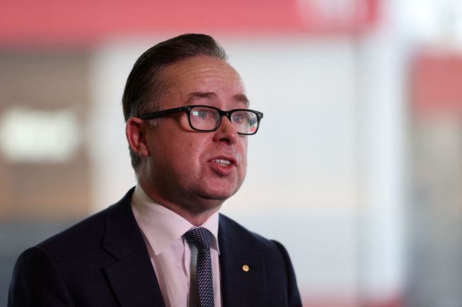 澳洲航空公司（Qantas）资深执行长乔伊斯（Alan Joyce）。(图/路透社)
