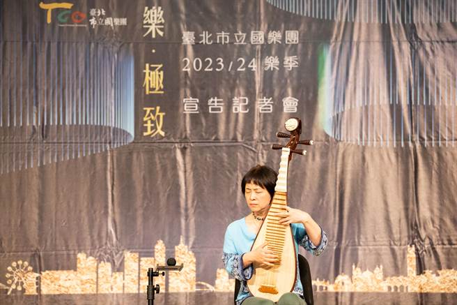 享誉国际的琵琶大师吴蛮重返台湾，将在台北市立国乐团开季音乐会演奏。（北市国提供／李欣恬台北传真）