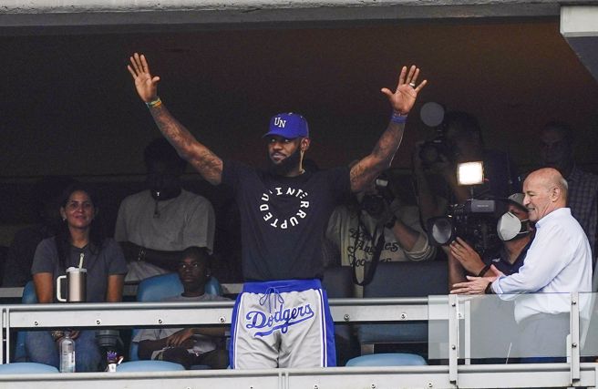 NBA湖人球星詹姆斯。（美联社资料照）