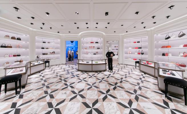 Gucci台北101旗舰店，两层楼的店装占地约310坪。（GUCCI提供/林欣仪台北传真)