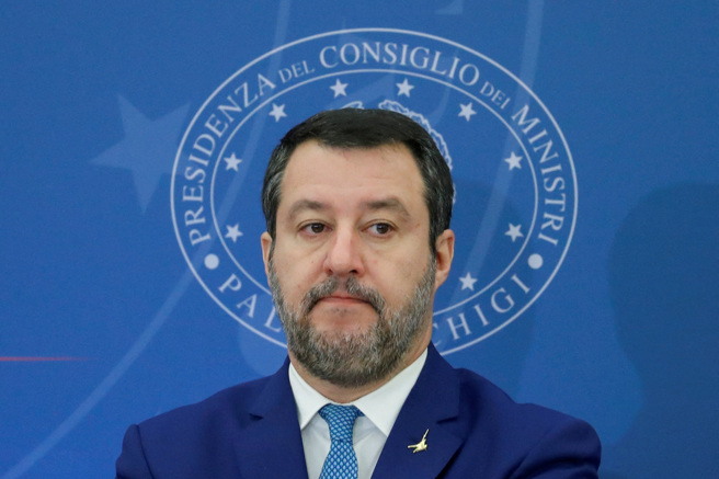 义大利副总理萨尔维尼（Matteo Salvini）。（图／路透社）