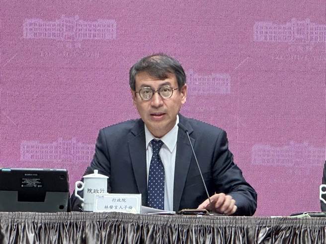 行政院發言人李子倫。（黃婉婷攝）