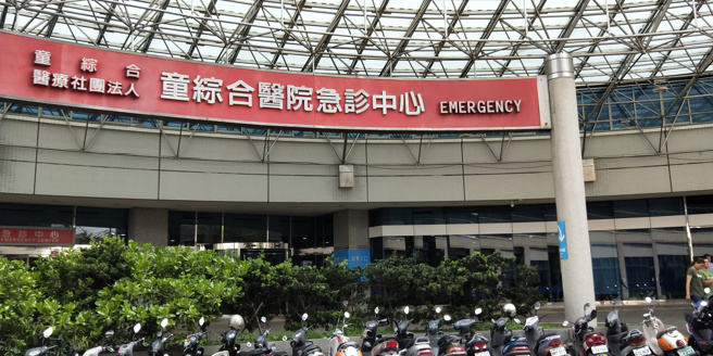 陈嫌涉持刀砍伤王姓男子致重伤，王男送童综合医院抢救仍不治。（陈淑娥摄）