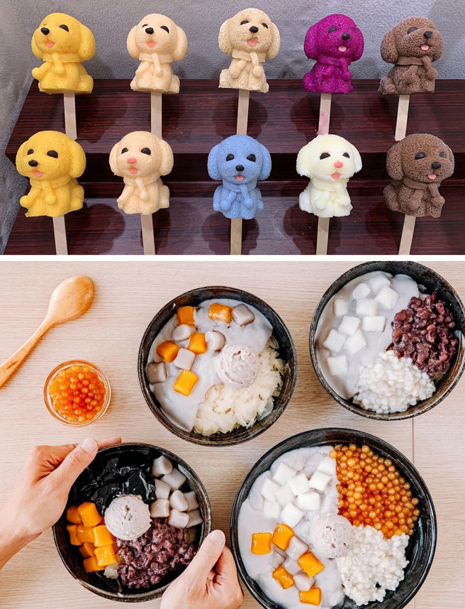 从传统粉圆冰到具有创意造型的冰品，每样都让人垂涎欲滴。(图片提供/高市府观光局)