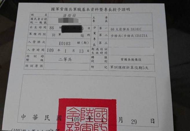 「潘班长」以LINE订购月饼的文字内容，收据抬头写「大林精北基地（陆军第58指挥部炮二连）」，更附上军职证明文件等。（取自业者脸书∕吕妍庭嘉义传真）