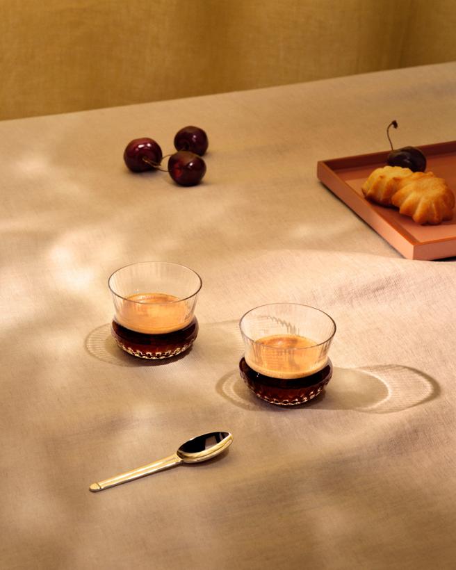 Saint Louis Apollo系列义式浓缩咖啡杯。（Saint Louis提供／古明弘台北传真）