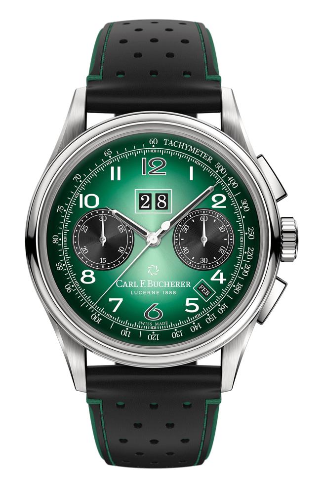 宝齐莱传承（Heritage）系列年历计时码表城市限量表，台中城市限量表。（Carl F.Bucherer提供）