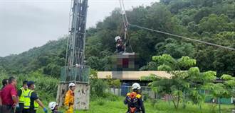 搶救100分鐘！嘉義男維修電塔遭電擊    掛8米高半空救下無生命跡象