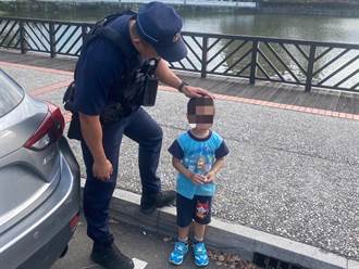 4歲童遊龍潭大池走失 暖心警沿途找家人遇「阿姨」來攔車
