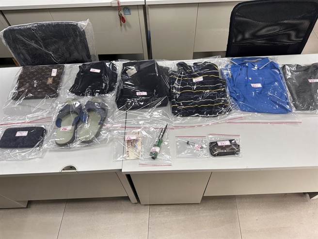 警方在卢嫌住家起获犯案工具。（读者提供／张毓翎台南传真）