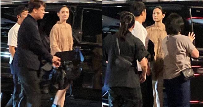 NANA林珍娜现身台北信义区街头，粉丝骚动抢拍「世界第一美」。（图／读者提供）