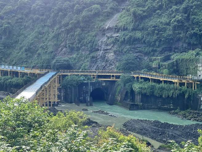 曾文水库持续调节性放水。（南区水资源提供／程炳璋台南传真）