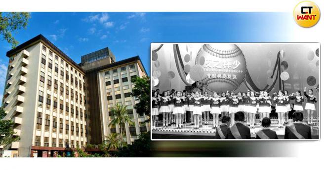 北投「热海大饭店」曾是接待过无数贵宾的高檔酒店，图为1973年该饭店举办「中华少棒夜」凯旋庆祝晚会歷史资料照。（图／撷取自GOOGLE MAP、报系资料照）