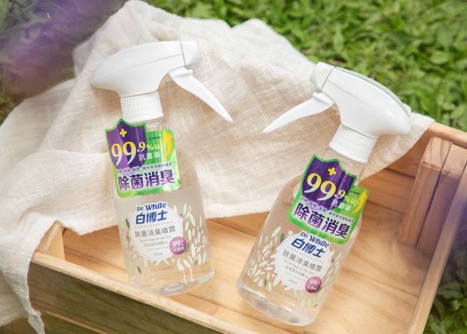 「白博士除菌消臭喷雾」鼠尾草海盐香味如同专柜级人气香氛。(图/中时新闻网摄)