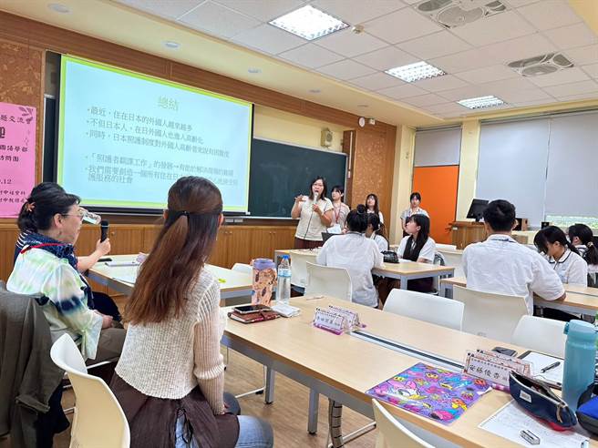 暨大附中学生发表「台湾与东南亚探究实作课程」的成果。（暨大附中提供／杨静茹南投传真）