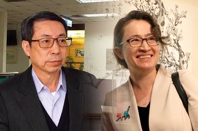 翁茂鍾(左)、 蕭美琴。(合成照片)