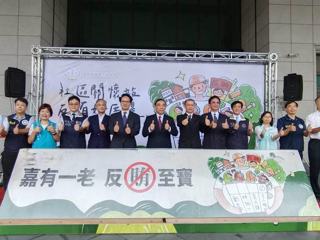 法务部长蔡清祥偕检警调廉各单位宣导反贿选。（廖素慧摄）