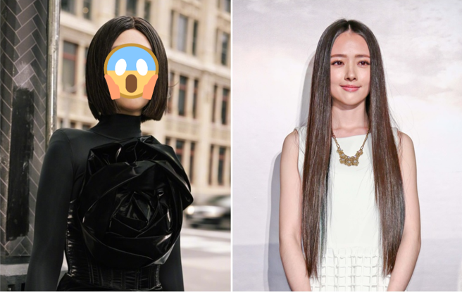 郭碧婷新造型被很多网友批评。（图／微博@向佐；中时资料照）