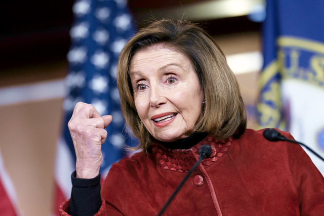 前美国联邦眾议院议长裴洛西（Nancy Pelosi）。（资料照／美联社）