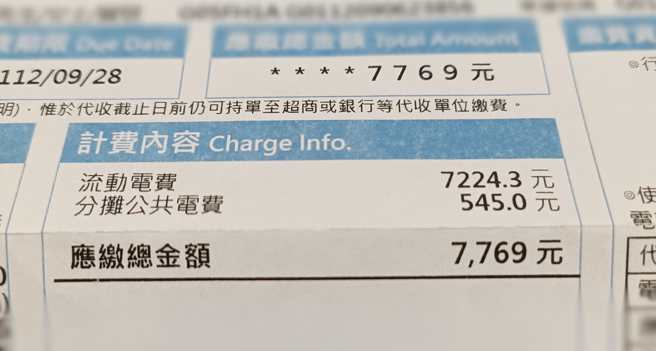 网友透露家里剩2人同住，且白天都出门上班，用电量也正常，没想到这期电费却暴增至7769元。（图／翻摄自脸书「爆怨公社」）