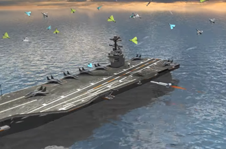 巡飛彈2型、劍翔無人機「蜂群」戰術  模擬圍攻中共福建號航艦