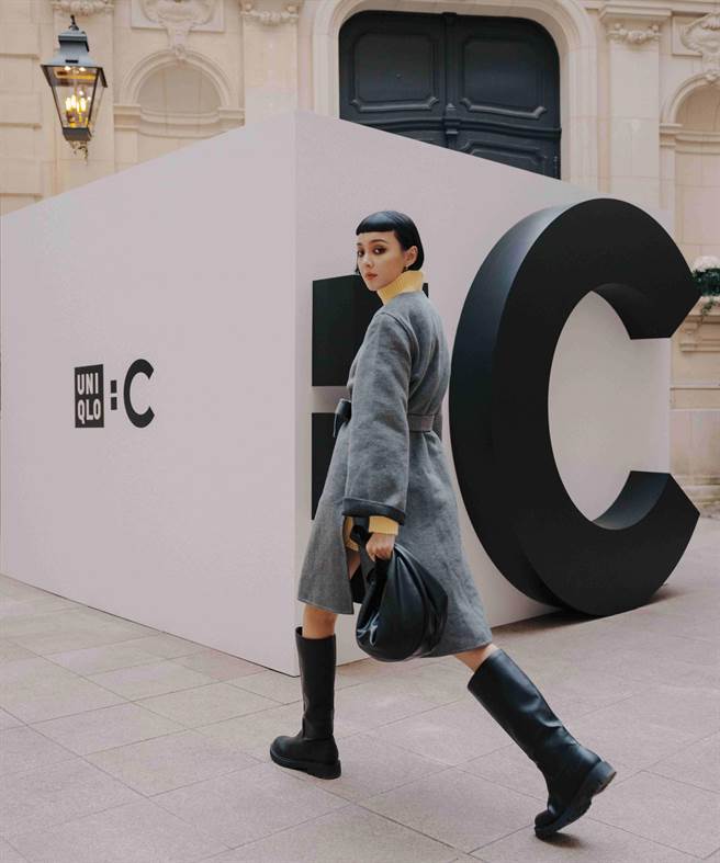 精品级话题联名 「UNIQLO：C」上市倒数，品牌特邀时尚潮模李函率先演绎秋冬新款展现魅力。（UNIQLO提供／朱世凯台北传真）