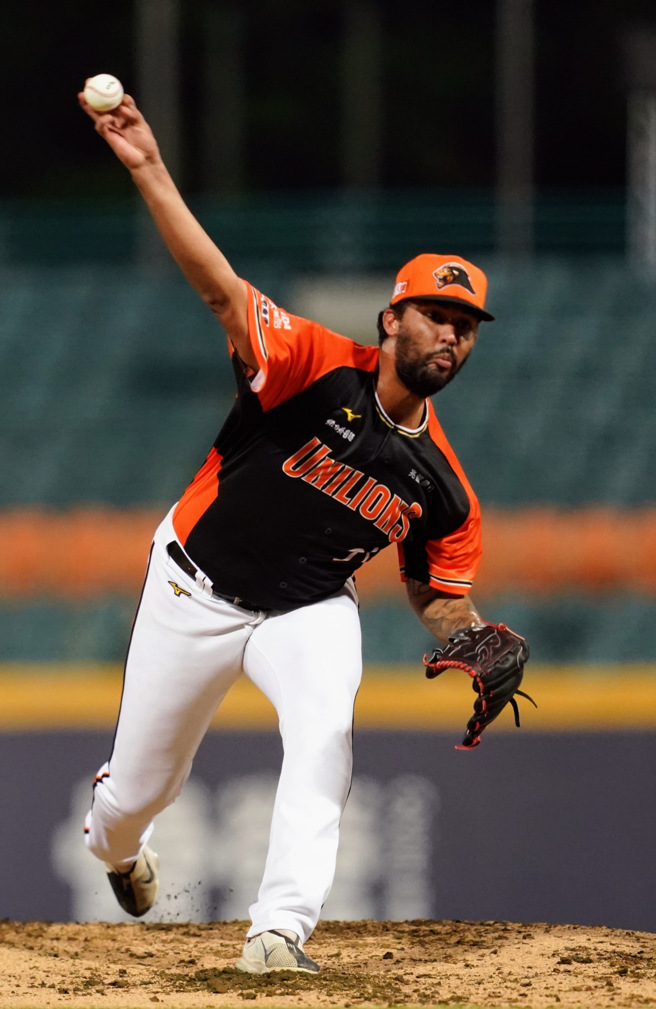 統一獅洋投蘭道爾。（統一獅提供）