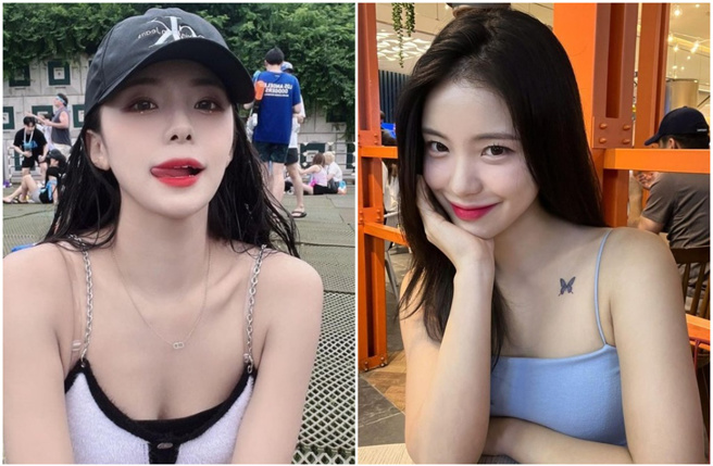 李多慧加盟「乐天女孩」后，一举一动都成为镁光灯追逐焦点。（图／le_dahye IG）