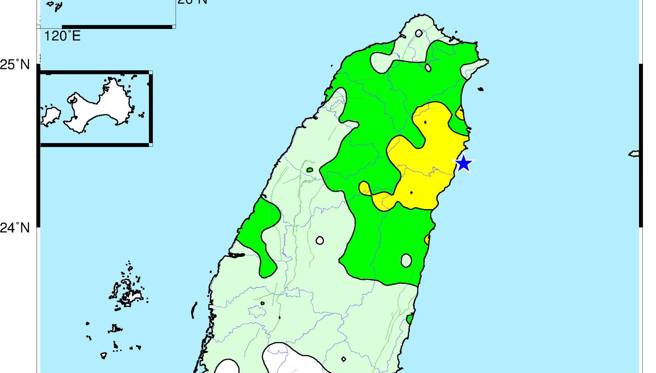15日晚間18時34分發生2起地震僅相差4秒，加乘效果導致民眾感受相當搖晃。（圖／氣象署）