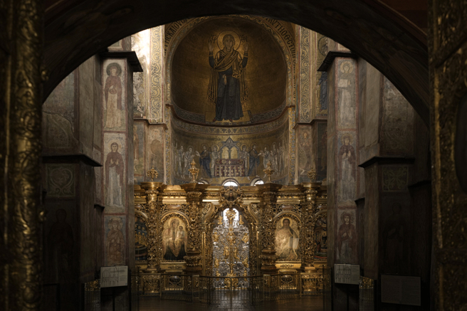 联合国教科文组织表示，「由于俄罗斯进攻构成破坏风险」，已将基辅的圣索菲亚大教堂（Saint Sophia Cathedral）列入濒危世界遗产名录。(图/美联社)