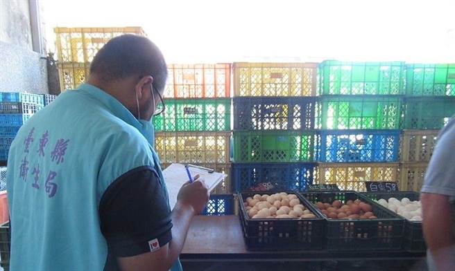 桃园市查获标示不实蛋品业者，主要供货源为北部并未供货给台东县内食品餐饮业者。（台东县卫生局提供／萧嘉蕙台东传真）