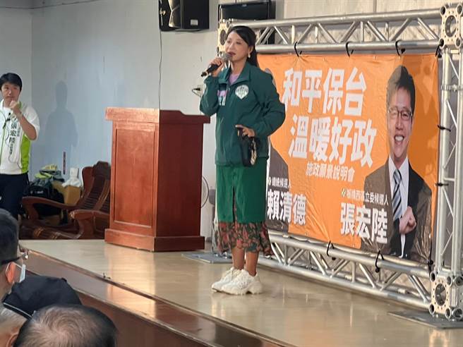 林楚茵认为在野党操弄民生必需品制造分化。（王扬杰摄）