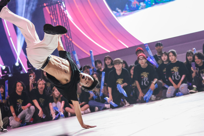 体育表演会霹雳舞表演嗨翻全场。（体育署提供）