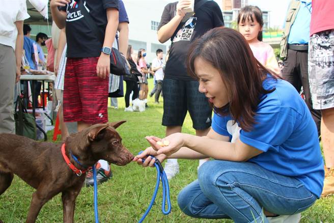 国民党台北市议员李彦秀17日参加流浪动物之家基金会公益活动，承诺未来积极督促政府落实宠物管理。（图翻摄自李彦秀脸书）