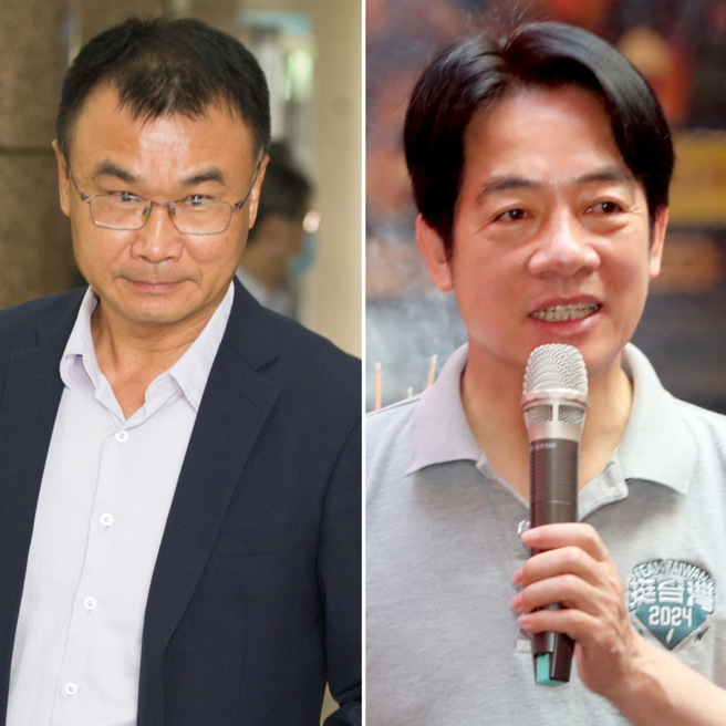 农业部长陈吉仲（左）陷进口蛋争议，是否影响民进党总统参选人赖清德（右）选情，引发关注。（合成图／中时资料照）