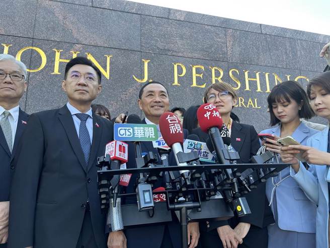 国民党总统参选人侯友宜接受联访。（周毓翔摄）