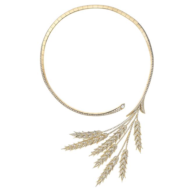 宝诗龙BLE D’ETE麦穗问号项炼，约1240万元。（Boucheron提供）