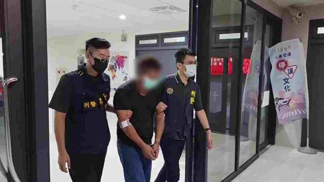 台东42岁刘姓药头19日预订面交毒品，被台东警分局锁定，刘为躲避查缉竟不惜跳下5公尺深山坡。（台东警分局提供／蔡旻妤台东传真）