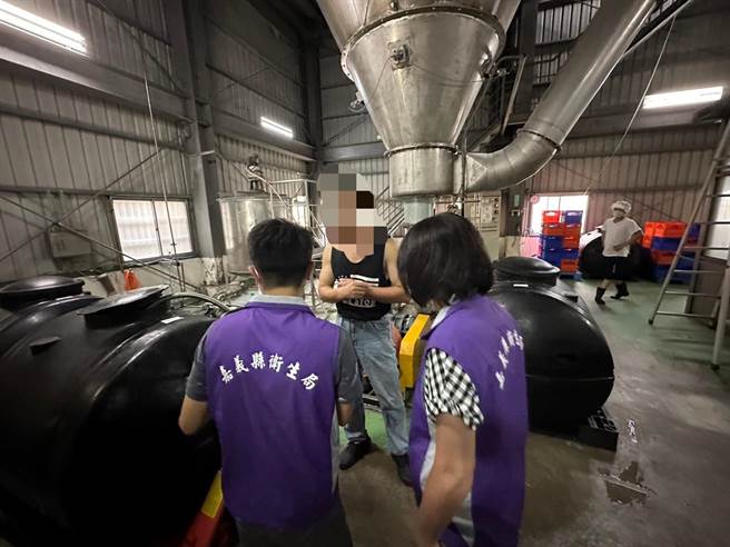 嘉义县今针对全县唯一1家从事液蛋及蛋粉制造工厂进行查核，初步清查无异状。（嘉义县政府提供∕吕妍庭嘉义传真）