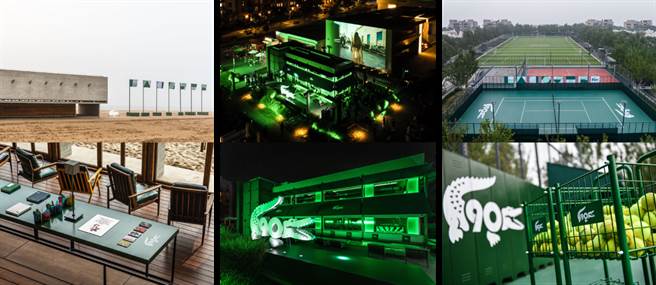 Lacoste将阿那亚打造成一座不折不扣的鱷鱼之城。（Lacoste提供／黄唯淯台北传真）