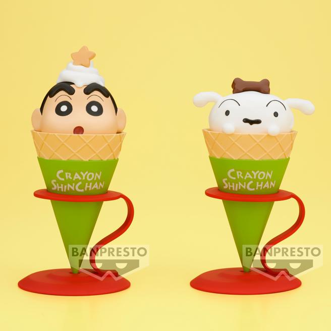 BANPRESTO蜡笔小新Ice cream Collection现正热卖中。（台湾万代南梦宫提供／古明弘台北传真）