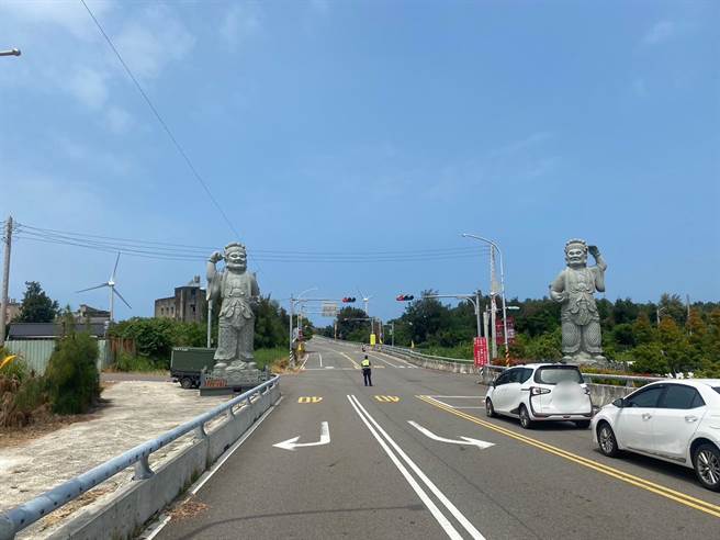 白沙屯拱天宫周边道路将有交通管制。（警方提供／李京升苗栗传真）