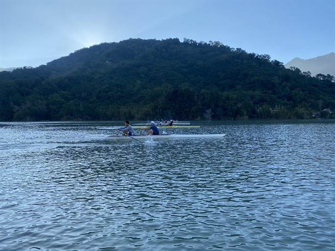 石门水库阿姆坪水域是水上运动选手重要训练地，划船委员会期盼水训中心尽快启用。（陈昭元提供／吕筱蝉桃园传真）