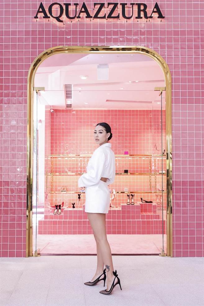 蔡诗芸出席Aquazzura专门店全新开幕。（Aquazzura提供）